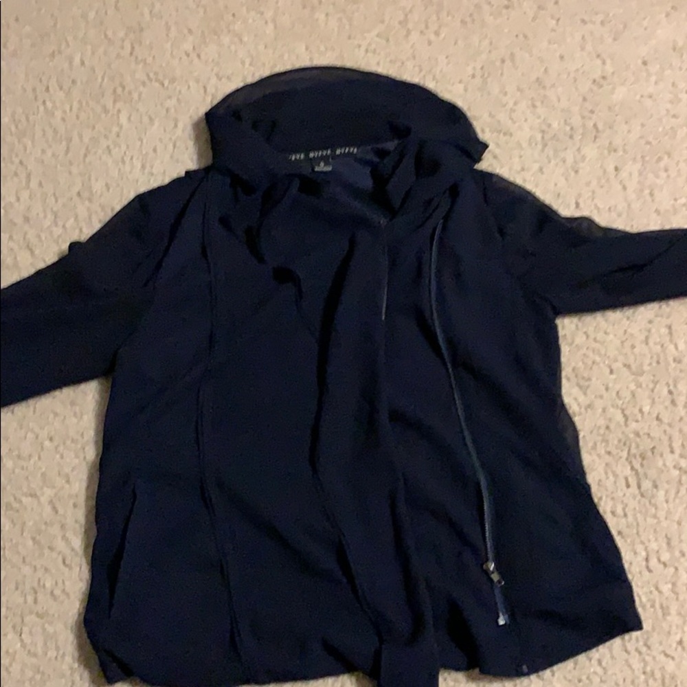 Sheer navy blazer
